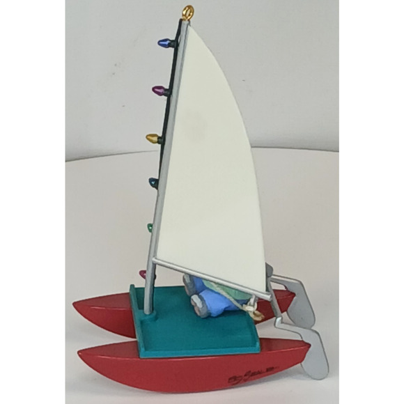 Hallmark Keepsake Ornament 1994 Kitty's Catamaran Artists' Favorites - Picture 8 of 12